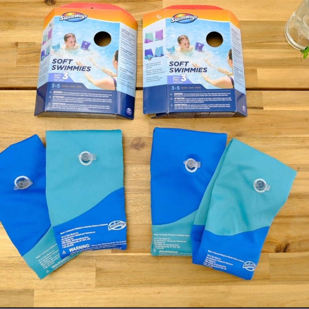 2 Soft Blue swimmies 3-5years, perfect for travel